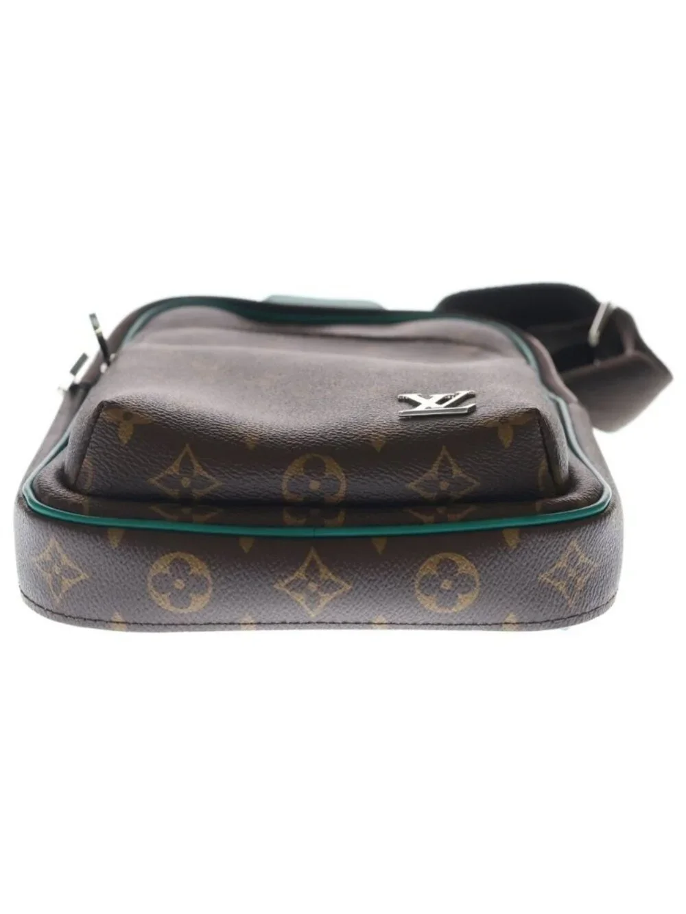 Louis Vuitton Monogram Macassar Avenue Sling Bag Leather Brown Green